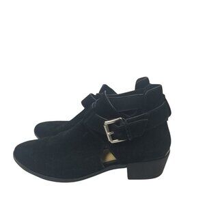 Michael Kors Mercer Black Suede Women's Bootie Sz 8